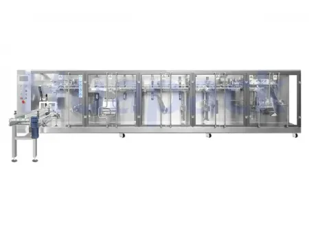 Envasadora de bolsas prefabricadas, llenado con 1 boquilla