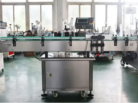 Etiquetadora automática de botellas redondas