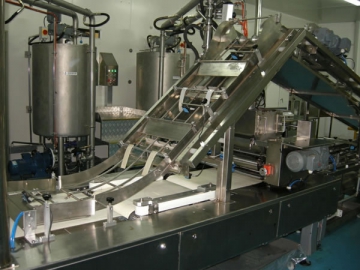 Máquina esparcidora de crema para obleas